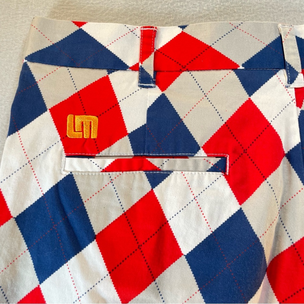 Loudmouth Mens Argyle Golf Shorts Size 34